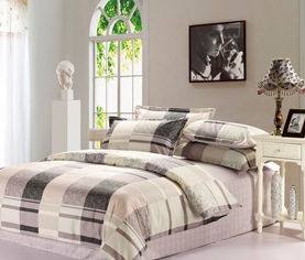 廠家直銷 斜紋環保印花條紋格子全棉床上用品四件套批發團購價格、圖片及材料詳解